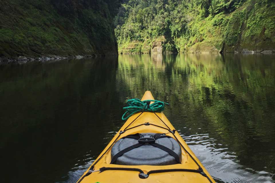 kayak on a river