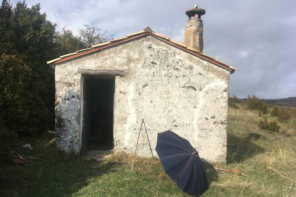hut and umbrella