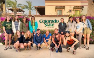 Justin Deutsch and his classmates during the two-week FW373A study abroad course in Baja California Sur, Mexico.