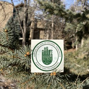 Picture of a Warner College of Natural Resources graduate sticker